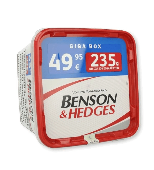 Benson & Hedges Rot Volumentabak 235g Eimer