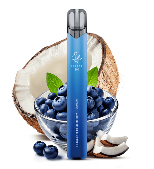 Elfbar 800 Coconut Blueberry 20 mgml – Exotisch trifft fruchtig1