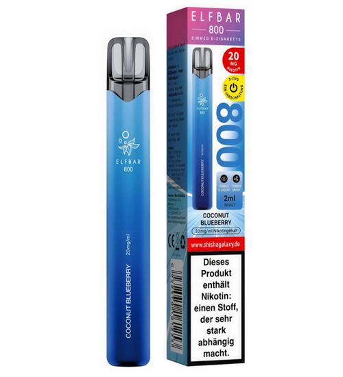 Elfbar 800 Coconut Blueberry 20 mgml – Exotisch trifft fruchtig1
