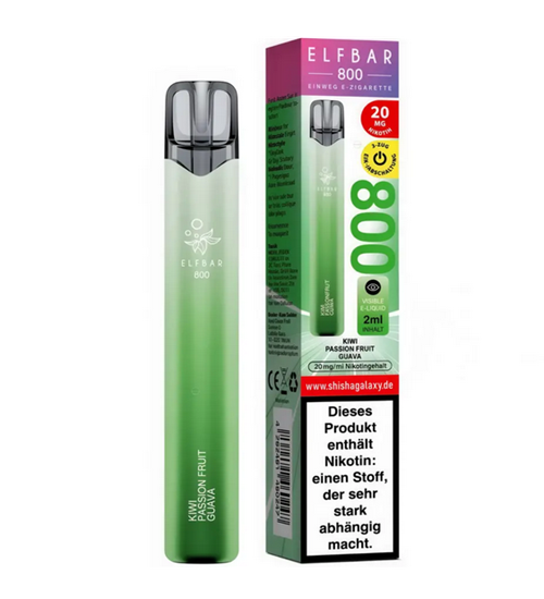Elfbar 800 Kiwi Passion Fruit Guava 20 mgml – Exotischer Fruchtmix für unterwegs