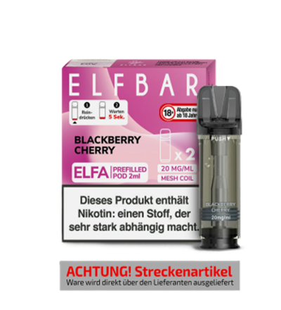 Elfbar ELFA Pod Blackberry Cherry – 20 mgml (2er Pack)