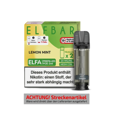 Elfbar ELFA Pod Lemon Mint – 20 mgml (2er Pack)
