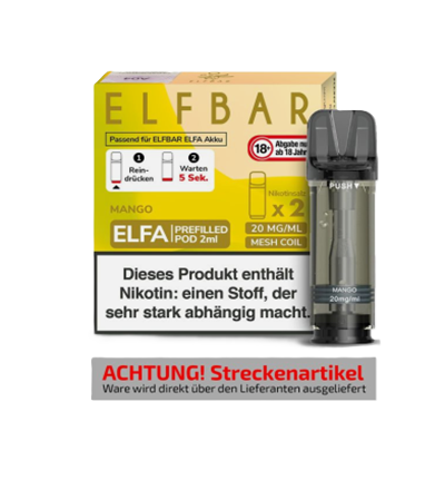 Elfbar ELFA Pod Mango – 20 mgml (2er Pack)