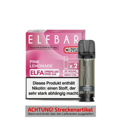 Elfbar ELFA Pod Pink Lemonade – 20 mgml (2er Pack)