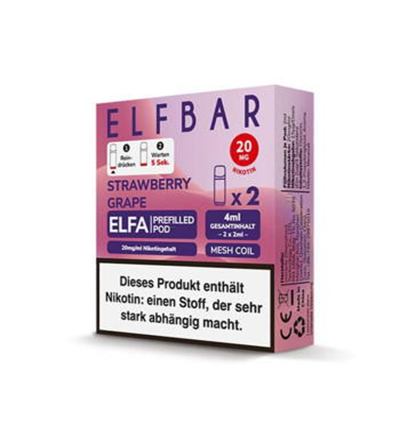 Elfbar Elfa Pod Strawberry Grape 20 mgml