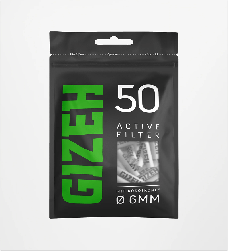 GIZEH BLACK Active Filter 6 mm (50er)