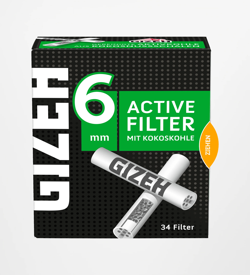 GIZEH BLACK Active Filter 6mm 34er