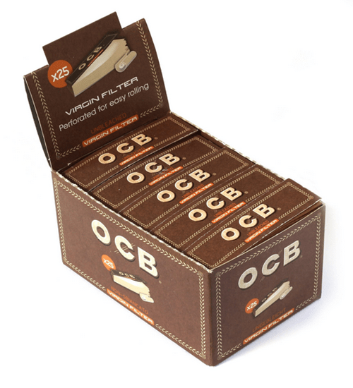 OCB Unbleached Virgin Filter Tips – 50 Tips pro Heft Karton