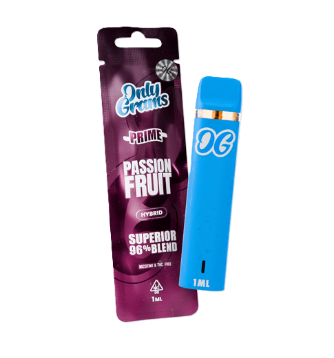 OnlyGrams – Passion Fruit – Superior Blend Einweg Vape (96 % H2 Blend)