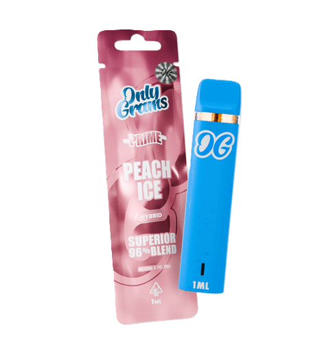 OnlyGrams – Peach Ice – Superior Blend Einweg Vape (96 % H2 Blend)