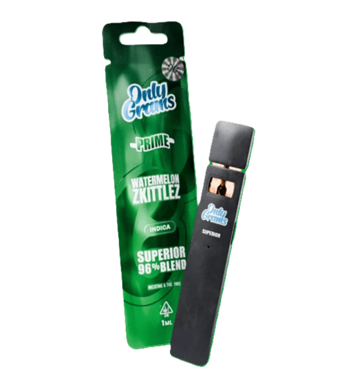 OnlyGrams – Watermelon Zkittlez – Superior Blend Einweg Vape (96 % H2 Blend)