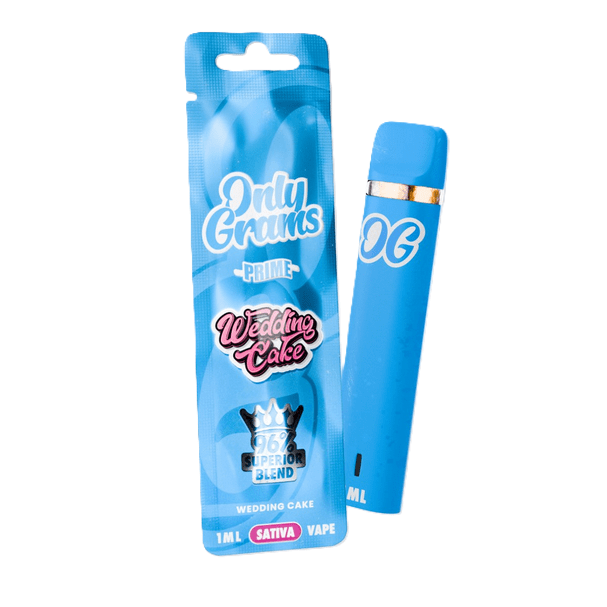 OnlyGrams – Wedding Cake – Superior Blend Einweg Vape (96 % H2 Blend)
