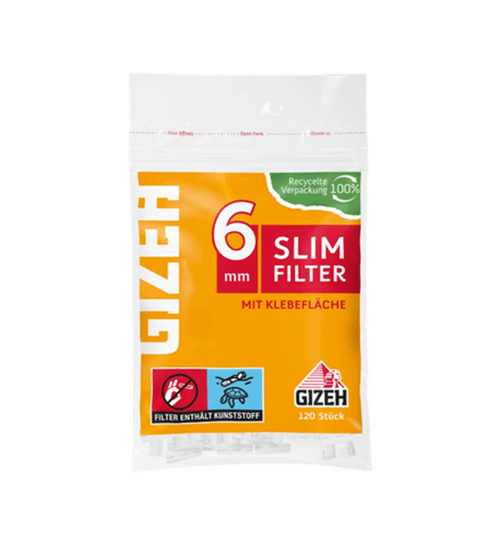 GIZEH Slim 6mm Filter Fein (120 Stück)