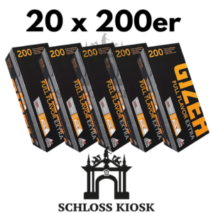 Gizeh Full Flavor Extra Filterhülsen 4000 Stück – 20x 200er Großpackung