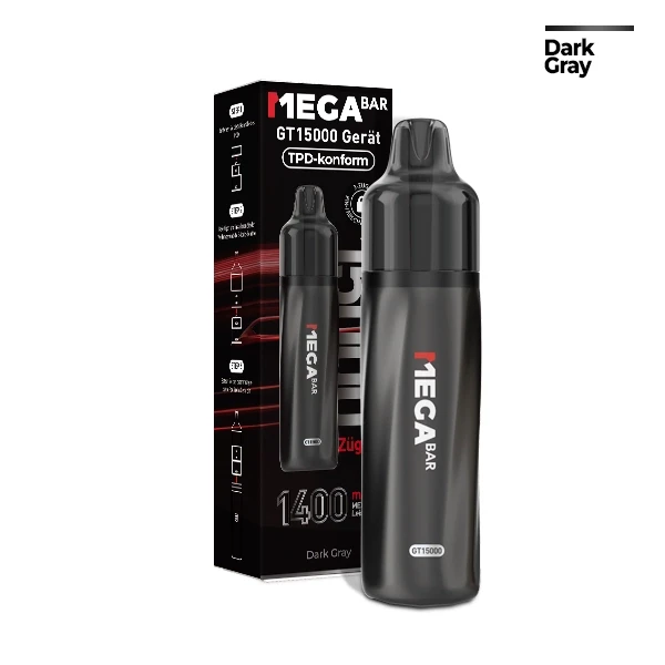 MEGABAR GT15000 Basisgerät – Dark Gray E-Zigarette