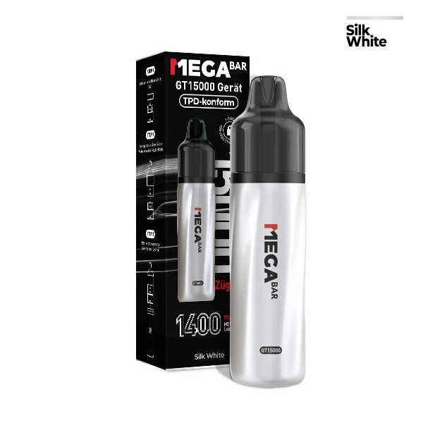 MEGABAR GT15000 Basisgerät – Silk White E-Zigarette
