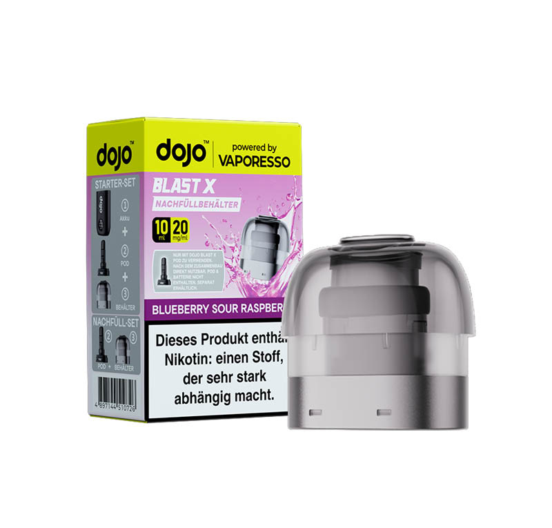 Vaporesso Dojo Blast X Pod – Blueberry Sour Raspberry 20mg Nic Salt