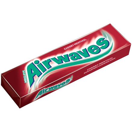 Wrigley's Airwaves Cherry Menthol ohne Zucker – 10er Packung