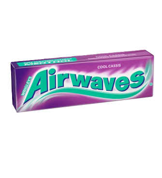 Wrigley's Airwaves Cool Cassis ohne Zucker – 10er Packung