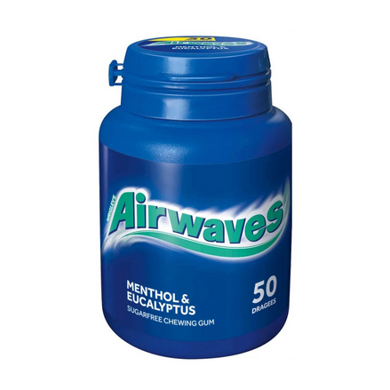 Wrigley's Airwaves Menthol & Eucalyptus ohne Zucker – 50er Dose
