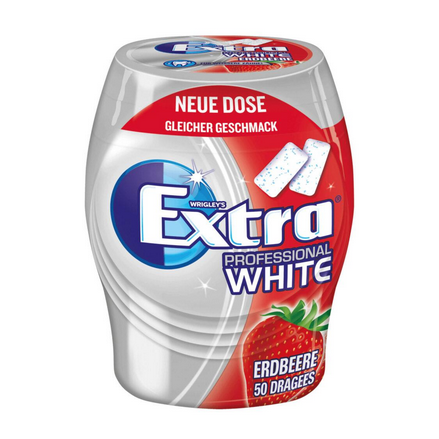 Wrigley's Extra Professional Fresh Erdbeere ohne Zucker – 50er Dose