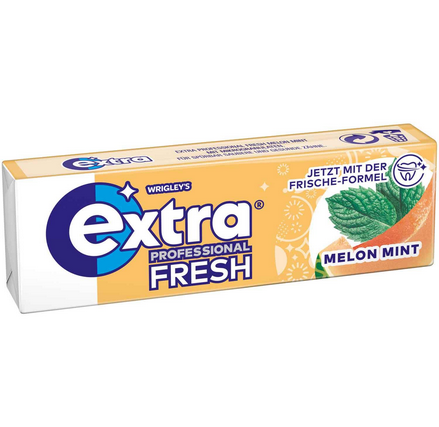 Wrigley's Extra Professional Fresh Melon Mint ohne Zucker – 10er Packung
