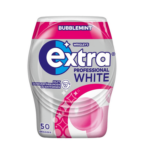 Wrigley's Extra Professional White Bubblemint ohne Zucker – 50er Dose