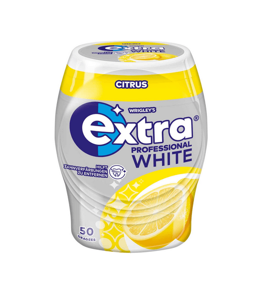 Wrigley's Extra Professional White Citrus ohne Zucker – 50er Dose