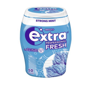 Wrigley's Extra Professional Fresh Strong Mint ohne Zucker – 50er Dose