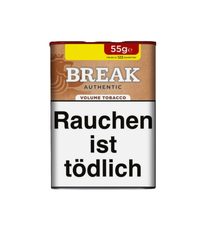 Break Authentic 55g – Ausgewogener Volumentabak