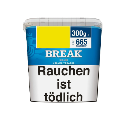 Break Blue Titan Volume Tobacco 300g – Milder Stopftabak Großpackung