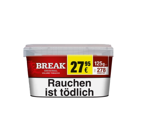 Break Bucket 125g – Volumentabak im praktischen Eimer