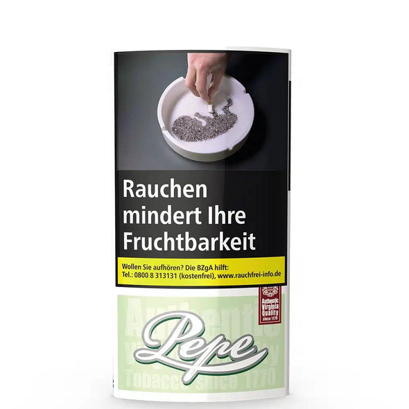Pepe Bright Green 30g – Milder Feinschnitt Drehtabak
