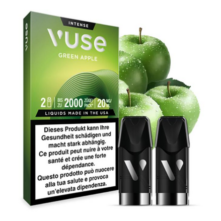 Vuse Pod Core Green Apple – 2 Pods mit 20mgml Nic Salt