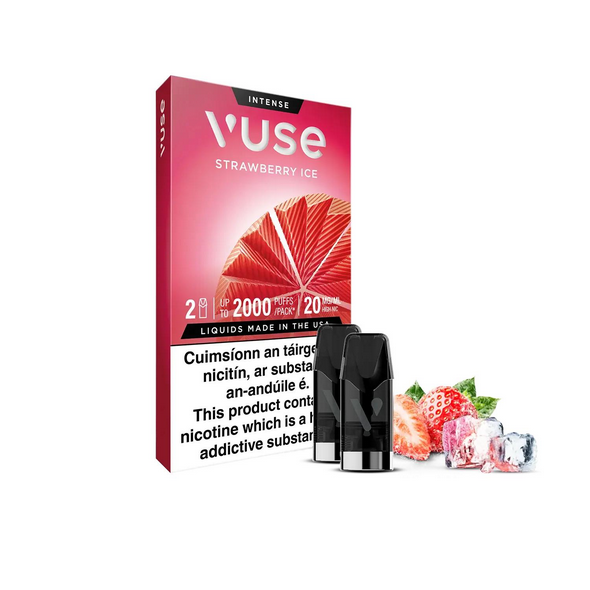 Vuse Pod Core Strawberry Ice – 2 Pods mit 20mgml Nic Salt