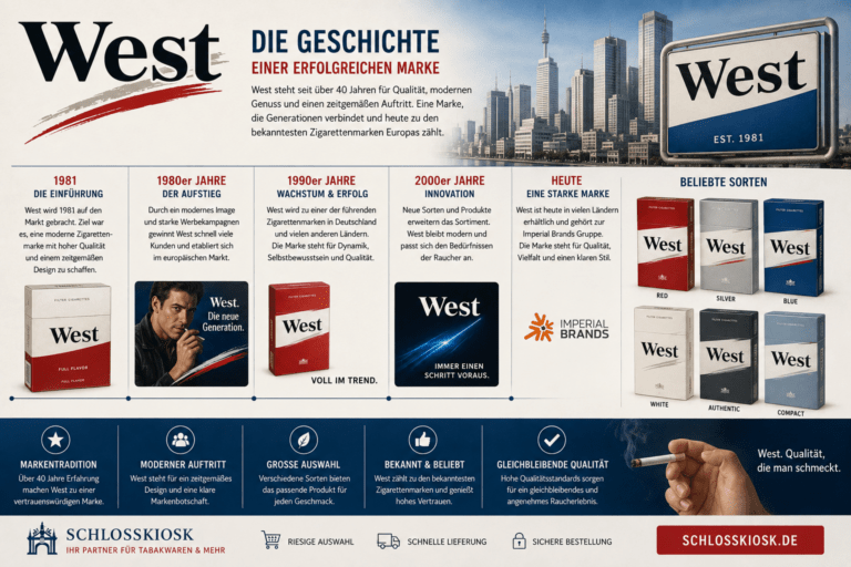 Die Geschichte von West – Eine der bekanntesten deutschen Zigarettenmarken